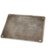 Schild Startanleitung, original