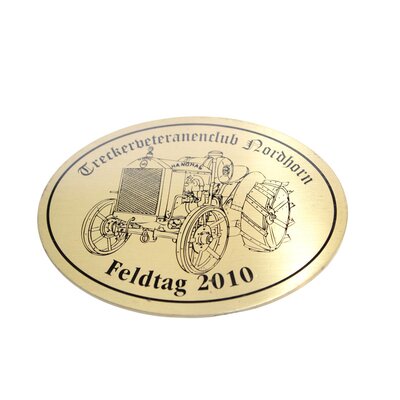 Plaque commmorative en laiton Nordhorn 2010