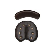 Set coussin dassise et dossier, cuir vritable, marron,...