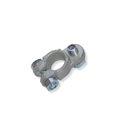 Battery clamp with M10 screw, positive terminal, for terminals approx. 17.5 mm