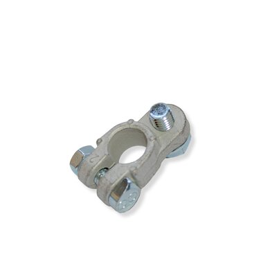 1 x pinza de batera con tornillo M10, borne negativo, para bornes de aprox. 15,9 mm