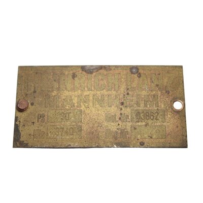 Typenschild 30PS HR5