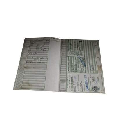 Vehicle registration document d3606, no. 662500