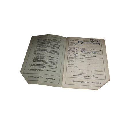 Kraftfahrzeugbrief Lanz Nr. 213978, D7506 Allzweck