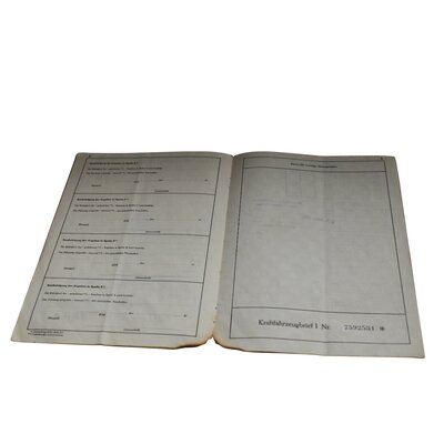 Vehicle registration document Lanz d1616, No. 162127