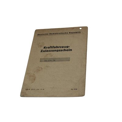 Kraftfahrzeug-Zulassungsschein Lanz Nr. 125685