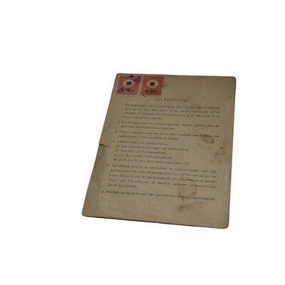 Vehicle registration certificate Lanz No. 125685