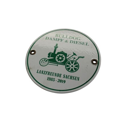 Schild Bulldog Dampf und Diesel