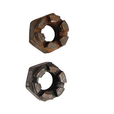 2 x crous  crneaux bsw 3/4 , filetage en ordre