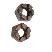 2 x castellated nut bsw 3/4 , thread in order