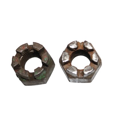 2 x crous  crneaux bsw 3/4 , filetage en ordre