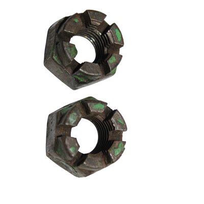 2 x castellated nut bsw 3/4 , thread in order