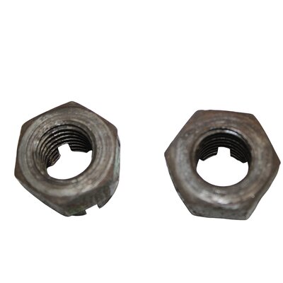 2 x castellated nut bsw 3/4 , thread in order