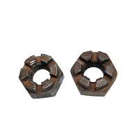 2 x crous  crneaux bsw 3/4 , filetage en ordre