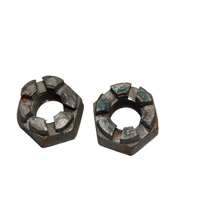 2 x crous  crneaux bsw 3/4 , filetage en ordre