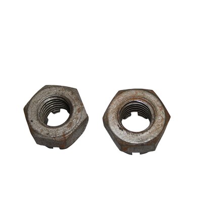 2 x crous  crneaux bsw 3/4 , filetage en ordre