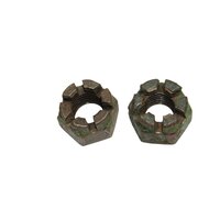 2 x crous  crneaux bsw 3/4 , filetage en ordre