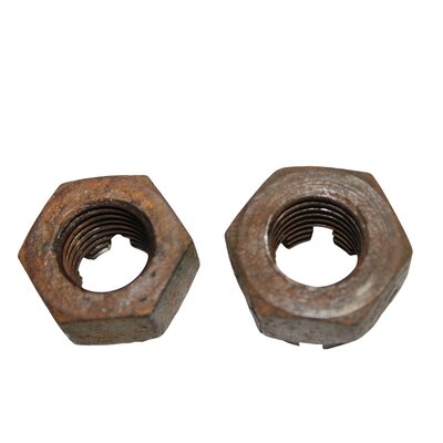 2 x crous  crneaux bsw 3/4 , filetage en ordre