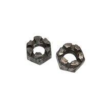 2 x crous  crneaux bsw 3/4 , filetage en ordre