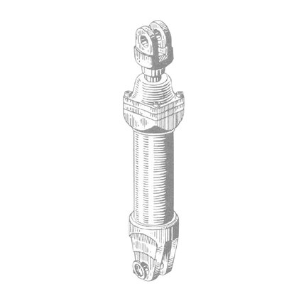 Working cylinder compl. (hy/cum 80/200/1) consisting of: p and r25203-25229