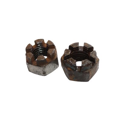 2 x crous  crneaux bsw 3/4 , filetage en ordre