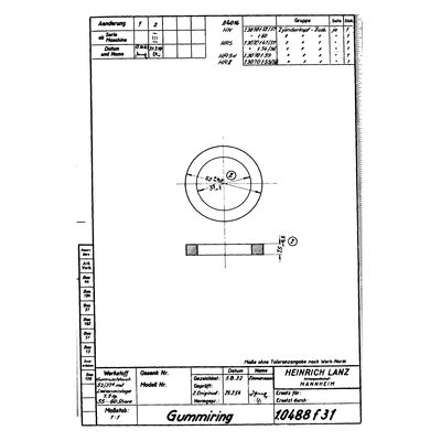 Rubber ring for 60178