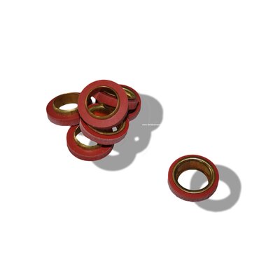 Unit rubber ring and support sleeve set (= 7)