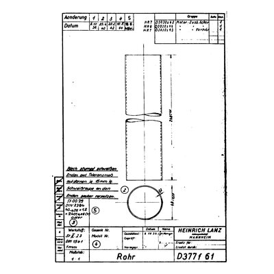 Tube in crankcase for thumb shaft