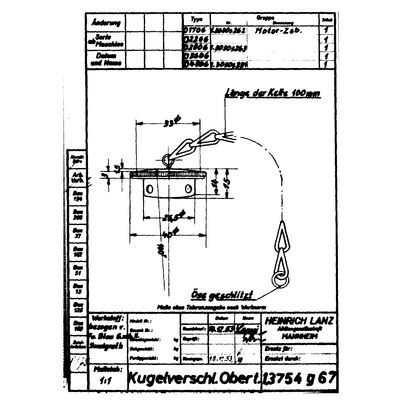 Blocco a sfera superiore con catena