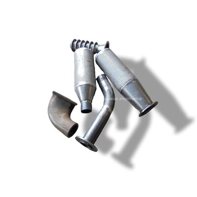 Exhaust downwards complete incl. manifold for Eil-Bulldog 5 litre