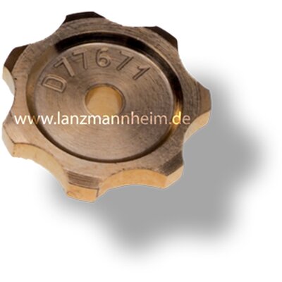 Handwheel (for regulating nozzle) Brass (with knobs)