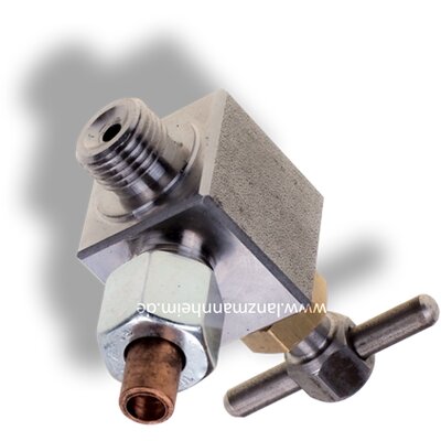 Shut-off valve to petrol for Bulldog with electric starter ignition up to Bulldog No. 648565, steel metric