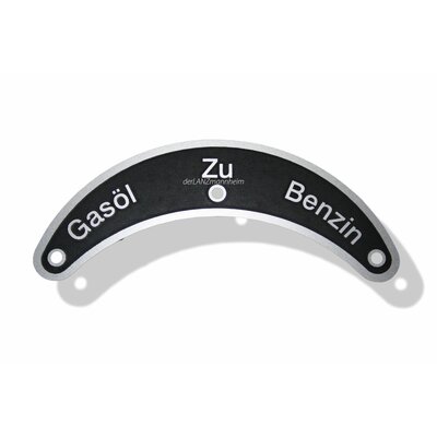 Halbmondschild Halbdiesel Gasl-Zu-Benzin
