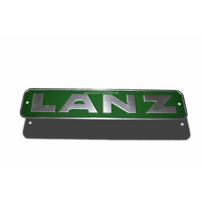Schild ,,LANZ (grn)