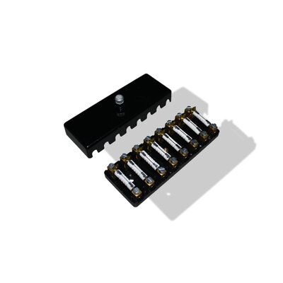 Caja de fusibles (8 polos) con fusibles