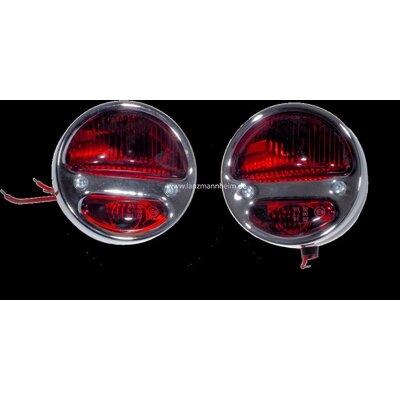 Luz trasera, roja/roja, puesta con y sin iluminacin de la matrcula (reflector, luz trasera, luz trasera)