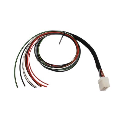 Pre-assembled connection cable for 6-pole hazard warning flasher switch, single circuit/double circuit