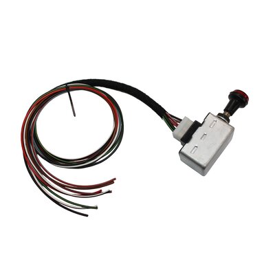Pre-assembled connection cable for 6-pole hazard warning flasher switch, single circuit/double circuit