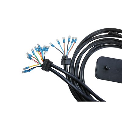 Konfektioniertes Anschlukabel: Armaturenwand zum Verteiler, Anhngedose und Rckleuchten re/li