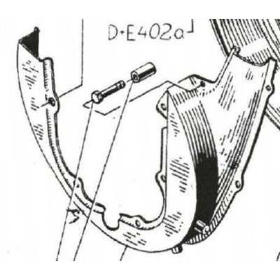 Schwungradschutz-lnnenhlfte links (ers. durch D 371 a, E 371 a)
