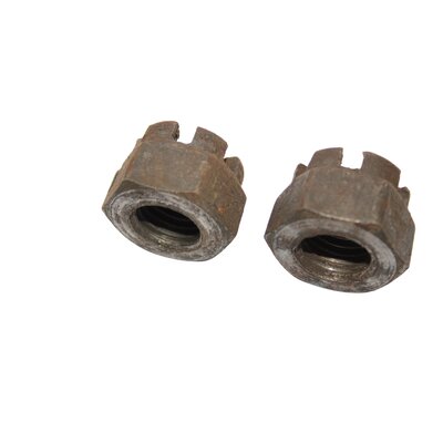 2 x Kronenmutter 7/8 Zoll