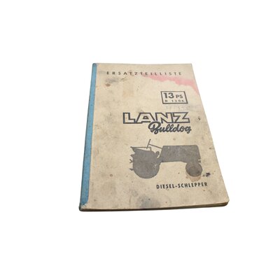 Ersatzteilliste 13 PS D1306 Lanz Bulldog