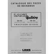 Catalogue des pieces de rechange, D2416, D2816, 24CV, 28CV