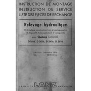 Instruction de Montage, Instruction de Service, Liste de...