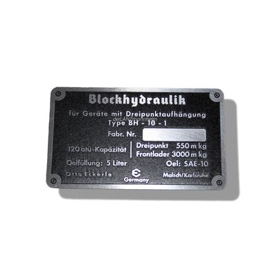 Placa de identificacin