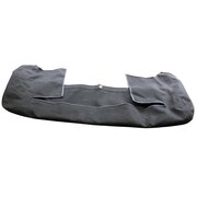 Persenning schwarz, Sonnenland, Lederriemen