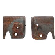 Gussecken f�r Scheibenrahmen, Patina