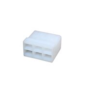 Steckergeh�use, 6 polig, 6,3mm
