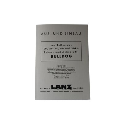 Off et installation de pices (manuel datelier) Lanz Bulldog D3506 D7506 D8506 D9506 D1506