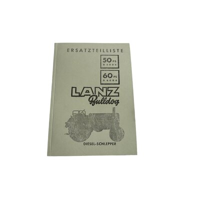 Spare parts list Diesel tractor 50 / 60ps, 1956 (D5006, D6006, D5016, D6016, D6516)